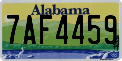 AL license plate 7AF4459