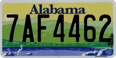 AL license plate 7AF4462
