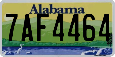AL license plate 7AF4464