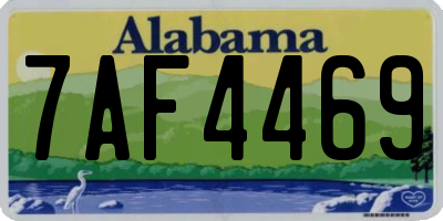 AL license plate 7AF4469