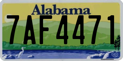 AL license plate 7AF4471