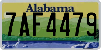 AL license plate 7AF4479