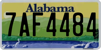 AL license plate 7AF4484