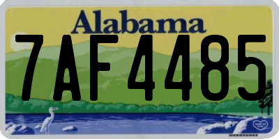 AL license plate 7AF4485