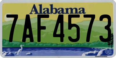 AL license plate 7AF4573