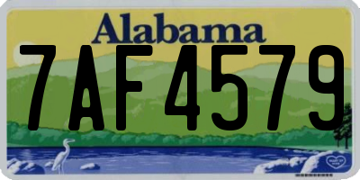 AL license plate 7AF4579