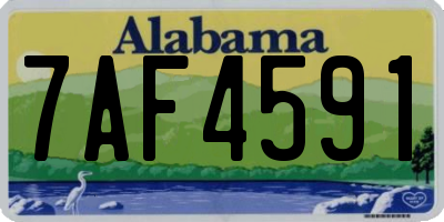 AL license plate 7AF4591