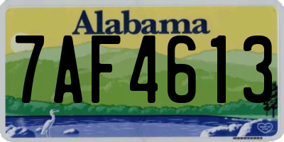 AL license plate 7AF4613