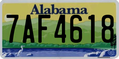 AL license plate 7AF4618