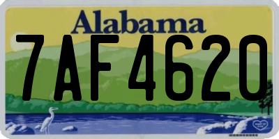 AL license plate 7AF4620