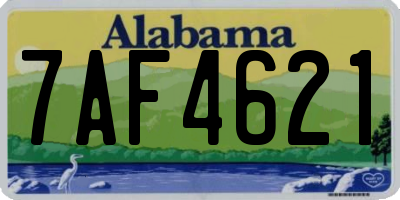 AL license plate 7AF4621