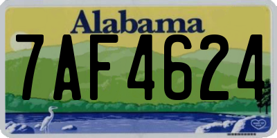 AL license plate 7AF4624