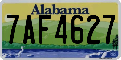 AL license plate 7AF4627