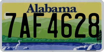 AL license plate 7AF4628