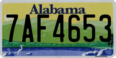 AL license plate 7AF4653