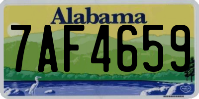 AL license plate 7AF4659