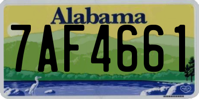 AL license plate 7AF4661