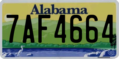 AL license plate 7AF4664