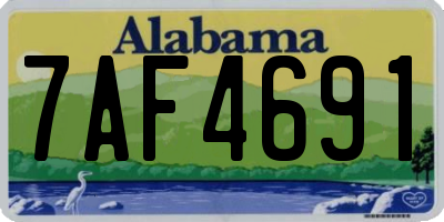 AL license plate 7AF4691