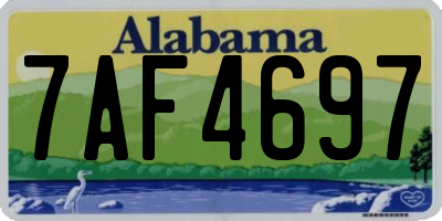 AL license plate 7AF4697