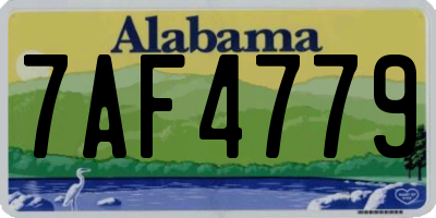 AL license plate 7AF4779