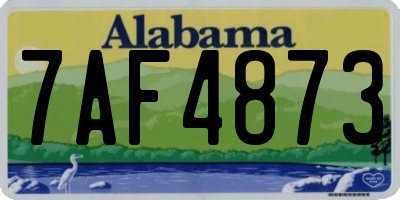 AL license plate 7AF4873