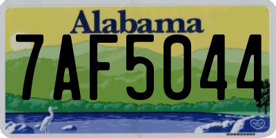 AL license plate 7AF5044