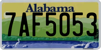 AL license plate 7AF5053
