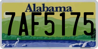 AL license plate 7AF5175