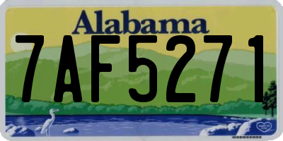 AL license plate 7AF5271