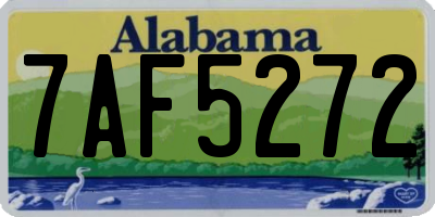 AL license plate 7AF5272