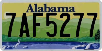 AL license plate 7AF5277