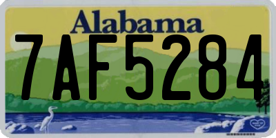 AL license plate 7AF5284