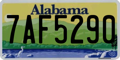AL license plate 7AF5290