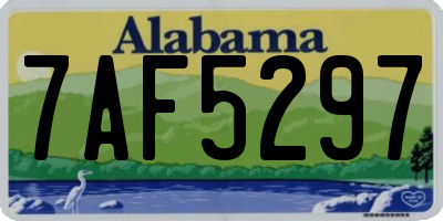 AL license plate 7AF5297