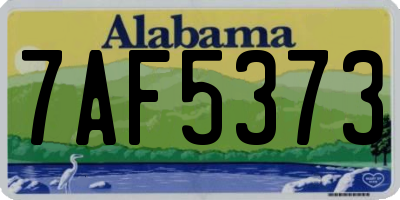 AL license plate 7AF5373