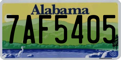 AL license plate 7AF5405