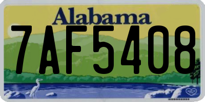 AL license plate 7AF5408