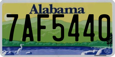 AL license plate 7AF5440