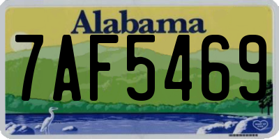AL license plate 7AF5469