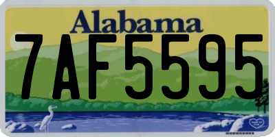 AL license plate 7AF5595