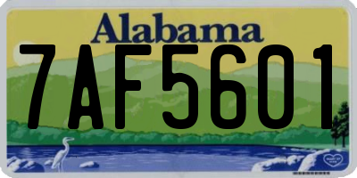 AL license plate 7AF5601