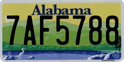 AL license plate 7AF5788