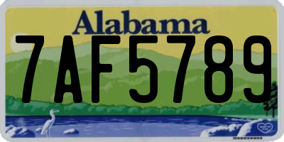 AL license plate 7AF5789
