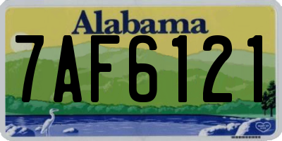 AL license plate 7AF6121