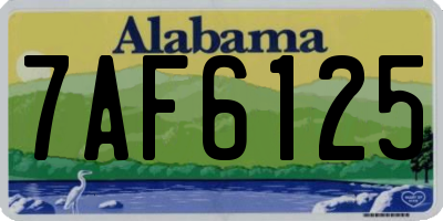 AL license plate 7AF6125
