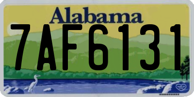 AL license plate 7AF6131