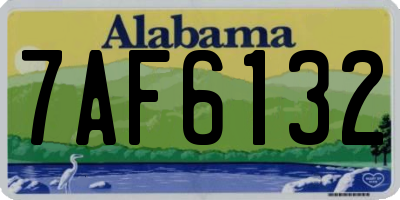AL license plate 7AF6132