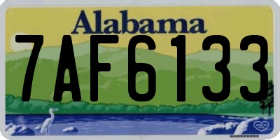 AL license plate 7AF6133