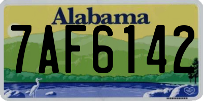 AL license plate 7AF6142